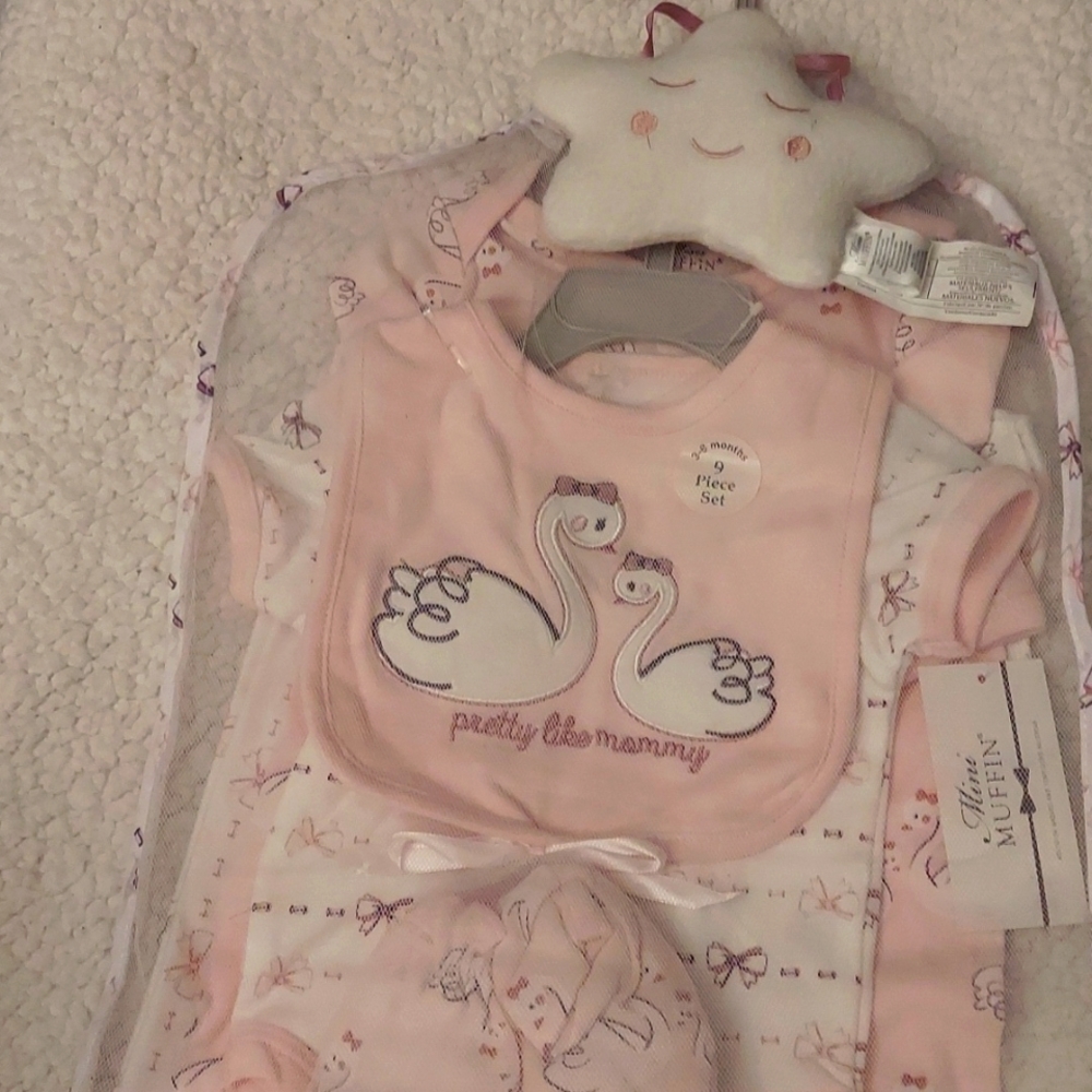 Mini Muffin 9 pc baby gift set